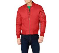 URBAN CLASSICS Chaqueta de Hombre cortavientos de invierno yotoño, tipo bomber de la vieja escuela, acolchada y muy ajustada, tallas S - 5XL