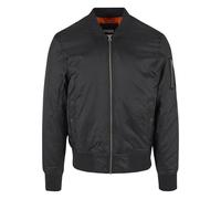 URBAN CLASSICS Chaqueta de Hombre cortavientos de invierno yotoño, tipo bomber de la vieja escuela, acolchada y muy ajustada, tallas S - 5XL