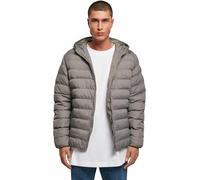 URBAN CLASSICS Chaqueta de invierno con capucha para hombre, cálida y acolchada, cortaviento de material sintético, plumón apto para entretiempo