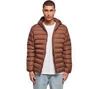 URBAN CLASSICS Chaqueta de invierno con capucha para hombre, cálida y acolchada, cortaviento de material sintético, plumón apto para entretiempo