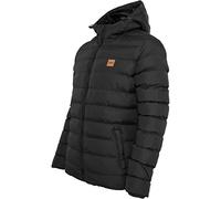 URBAN CLASSICS Chaqueta de invierno con capucha para hombre, cálida y acolchada, cortaviento de material sintético, plumón apto para entretiempo