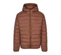 URBAN CLASSICS Chaqueta de invierno con capucha para hombre, cálida y acolchada, cortaviento de material sintético, plumón apto para entretiempo