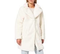 Urban Classics Chaqueta de invierno para mujer de gran tamaño Sherpa Coat con ganchos y cierre de ojales, tallas XS a 5XL, Arena blanca., XS
