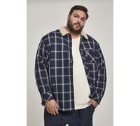 Urban Classics Chaqueta de invierno Sherpa Lined Shirt Jacket Navy/White XL