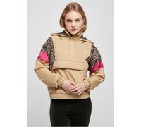 Urban Classics Chaqueta De Mezcla AOP Para Damas Gris Leopardo Rosa Forrada