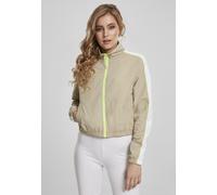 Urban Classics Chaqueta ligera Ladies Short Piped Track Chaqueta Darkshadow/Electriclime L