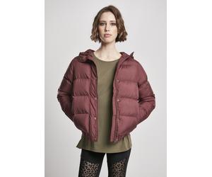 Urban Classics Chaqueta ligera para mujer Chaqueta con capucha para mujer Cereza S