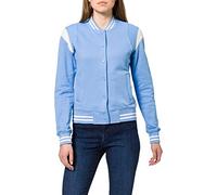 Urban Classics Chaqueta para Mujer Inset College Sweat universitaria, Clearwater/White Sand, XS