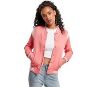 Urban Classics Chaqueta para Mujer Inset College Sweat universitaria, Palepink/White Sand, M