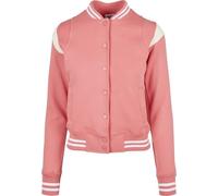 Urban Classics Chaqueta para Mujer Inset College Sweat universitaria, Palepink/White Sand, S