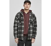 Urban Classics Chaqueta Plaid Teddy Forrada Chaqueta Camisa Negro/White S
