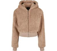 Urban Classics Chaqueta Sherpa corta para mujer Oversized Soft taupe XXL