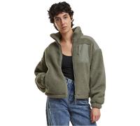 Urban Classics Chaqueta Sherpa Mujer Mezcla Cremallera Bolsillos Invierno