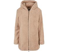 URBAN CLASSICS Sudadera con borreguito y capucha Sherpa, de manga larga, forrada, apertura frontal con cremallera, tacto suave, largo cadera, distintos colores.