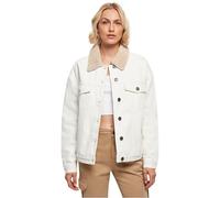 Urban Classics Chaqueta Vaquera de Mujer de Gran tamaño, Blanco Claro, XXXL
