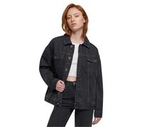 Urban Classics Chaqueta Vaquera para Mujer de Gran tamaño 90, Negro Lavado, XXL