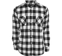 Urban Classics Checked Flanell Shirt Camisa, Multicolor (Blk/Wht), 5XL para Hombre