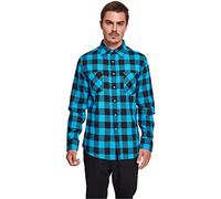 Urban Classics Checked Flanell Shirt Camisa, Multicolor (Blue/Black), 3XL para Hombre