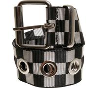 Urban Classics Checker Belt With Eyelets Black/White S/M