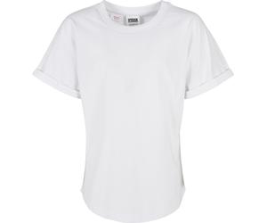 Urban Classics Chicos Boys Long Shaped Turnup Tee White 122/128
