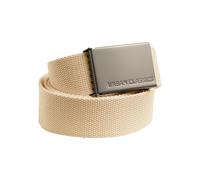 URBAN CLASSICS, Cinturón Canvas Unisex, Cinturón para Hombre y Mujer, Correa de Tela, Cinturón de Cuerda sin Agujeros, con Logo en la Hebilla Cuadrada, Distintos Colores