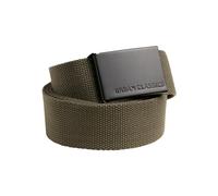 URBAN CLASSICS, Cinturón Canvas Unisex, Cinturón para Hombre y Mujer, Correa de Tela, Cinturón de Cuerda sin Agujeros, con Logo en la Hebilla Cuadrada, Distintos Colores