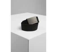 Urban Classics Cinturón Cinturones de lona Negro Einheitsgröße