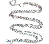 Urban Classics Cinturón de cadena holográfico Holographic S/M