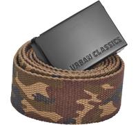 Urban Classics Cinturón Long Canvas Belt Negro 140 cm