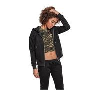 Urban Classics Classic Zip Hoody, Sueter Cardigan, para Mujer, Negro (Black 00007), XS