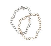 Urban Classics Collar Big Classic (2 unidades) Mujer Collar Dorado/Plateado Hierro