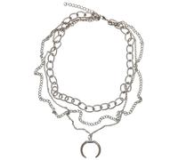 Urban Classics Collar unisex con anillo abierto, color plateado, talla única