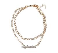 Urban Classics Collar unisex de diamantes zodiac, color sagitarius, talla única