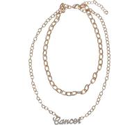 Urban Classics Collar unisex Diamond Zodiac Golden Necklace, color criger, talla única