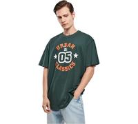 Urban Classics College Print tee Camiseta, Verde, S para Hombre