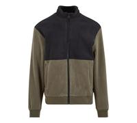 Urban Classics Colour Block Polar Fleece Jacket Black/olive Talla: M | Bombers Outlet | Hombre | Negro