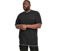 Urban Classics Contrast Tall Tee, Camiseta Hombre, Negro (blk/wht), 4XL