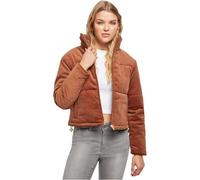 Urban Classics Corduroy - Chaqueta de invierno para mujer, con cuello alto, corte corto, tipo chaqueta, tallas XS a 5XL, beige, XS