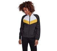 Urban Classics Cortavientos de 3 Tonos para Mujer Chaqueta, Multicolor (Negro/Blanco/Amarillo Cromado 01302), L