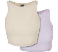 Urban Classics Cropped Rib Top 2-Pack XL