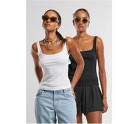 Urban Classics Cuello ancho de mujer Rib Top 2-Pack TB7513A 5XL
