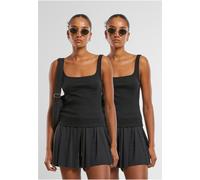 Urban Classics Cuello ancho de mujer Rib Top 2-Pack TB7513A L