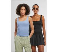Urban Classics Cuello ancho de mujer Rib Top 2-Pack TB7513A M