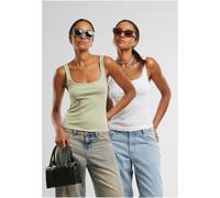 Urban Classics Cuello ancho de mujer Rib Top 2-Pack TB7513A XL