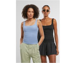 Urban Classics Cuello ancho de mujer Rib Top 2-Pack TB7513A XXL