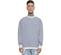 Urban Classics Sudadera azul oscuro / blanco lana, Talla XXL