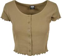 Urban Classics Culote recortado de mujeron Up Rib Tee Caqui 5XL