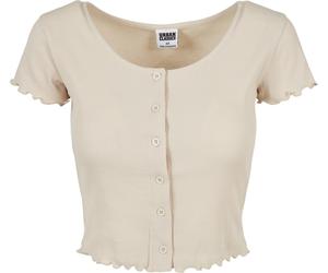 Urban Classics Culote recortado de mujeron Up Rib Tee Softseagrass 4XL