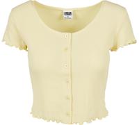 Urban Classics Culote recortado de mujeron Up Rib Tee Softyellow 5XL