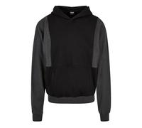 Urban Classics Cut On Sleeve Hoody Black/charcoal Talla: S | Outlet | Hombre | Negro